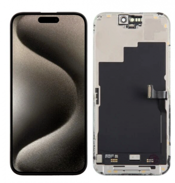 Original Écran Complet Vitre Tactile LCD iPhone 15 Pro Noir GRADE A